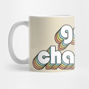 Good Charlotte - Retro Rainbow Typography Faded Style Mug